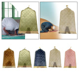 Maxbell Prayer Carpet Mat Soft Floor Rug Thick Ramadan Gifts Muslim Prayer Rug Thick brown
