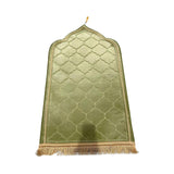 Maxbell Prayer Carpet Mat Soft Floor Rug Thick Ramadan Gifts Muslim Prayer Rug Thick light yellow
