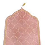 Maxbell Prayer Carpet Mat Soft Floor Rug Thick Ramadan Gifts Muslim Prayer Rug Thick Pink