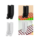 Maxbell Battery Case Durable Wall Mount Battery Organizer for Stores Garage Workshop Black