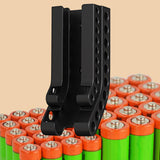 Maxbell Battery Case Durable Wall Mount Battery Organizer for Stores Garage Workshop Black