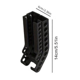 Maxbell Battery Case Durable Wall Mount Battery Organizer for Stores Garage Workshop Black