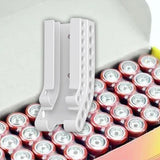 Maxbell Battery Case Durable Wall Mount Battery Organizer for Stores Garage Workshop White