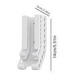 Maxbell Battery Case Durable Wall Mount Battery Organizer for Stores Garage Workshop White