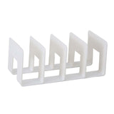 Maxbell Acrylic Bookends Space Saving Book Stand for Countertop Bookshelf Study Room White