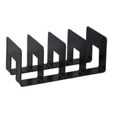 Maxbell Acrylic Bookends Space Saving Book Stand for Countertop Bookshelf Study Room Black