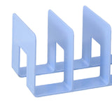 Maxbell Acrylic Bookends Space Saving Book Stand for Countertop Bookshelf Study Room Blue