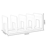 Maxbell Acrylic Bookends Space Saving Book Stand for Countertop Bookshelf Study Room Green