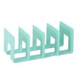 Maxbell Acrylic Bookends Space Saving Book Stand for Countertop Bookshelf Study Room Green