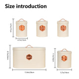 Maxbell Kitchen Canisters Set Farmhouse Food Jars for Home Coffee Shop Bakery White