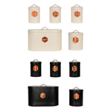 Maxbell Kitchen Canisters Set Farmhouse Food Jars for Home Coffee Shop Bakery White