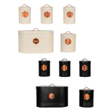 Maxbell Kitchen Canisters Set Farmhouse Food Jars for Home Coffee Shop Bakery White