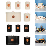 Maxbell Kitchen Canisters Set Farmhouse Food Jars for Home Coffee Shop Bakery White