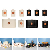 Maxbell Kitchen Canisters Set Farmhouse Food Jars for Home Coffee Shop Bakery White