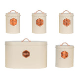 Maxbell Kitchen Canisters Set Farmhouse Food Jars for Home Coffee Shop Bakery White