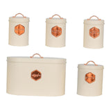 Maxbell Kitchen Canisters Set Farmhouse Food Jars for Home Coffee Shop Bakery White