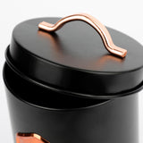 Maxbell Kitchen Canisters Set Farmhouse Food Jars for Home Coffee Shop Bakery Black