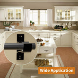 Maxbell Curtain Rod Bracket Curtain Rod Holder for Hotel Living Room Window Curtains Black