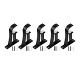 Maxbell Curtain Rod Bracket Curtain Rod Holder for Hotel Living Room Window Curtains Black