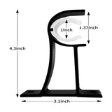 Maxbell Curtain Rod Bracket Curtain Rod Holder for Hotel Living Room Window Curtains Black