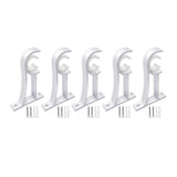 Maxbell Curtain Rod Bracket Curtain Rod Holder for Hotel Living Room Window Curtains White