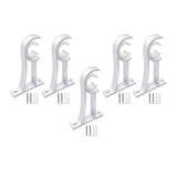 Maxbell Curtain Rod Bracket Curtain Rod Holder for Hotel Living Room Window Curtains White