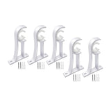 Maxbell Curtain Rod Bracket Curtain Rod Holder for Hotel Living Room Window Curtains White