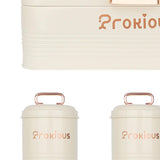 Maxbell Kitchen Canisters Set Kitchen Food Storage Container for Cookies Pantry Home White