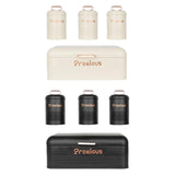 Maxbell Kitchen Canisters Set Kitchen Food Storage Container for Cookies Pantry Home White