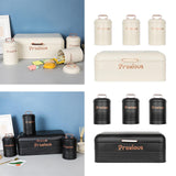 Maxbell Kitchen Canisters Set Kitchen Food Storage Container for Cookies Pantry Home White