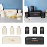 Maxbell Kitchen Canisters Set Kitchen Food Storage Container for Cookies Pantry Home White