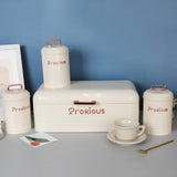 Maxbell Kitchen Canisters Set Kitchen Food Storage Container for Cookies Pantry Home White