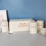 Maxbell Kitchen Canisters Set Kitchen Food Storage Container for Cookies Pantry Home White