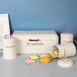 Maxbell Kitchen Canisters Set Kitchen Food Storage Container for Cookies Pantry Home White