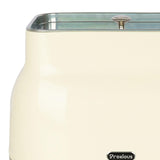 Maxbell Kitchen Canisters Set Countertop Rustic Food Jars for Grain Cookie Pet Treat White Bread Box Set