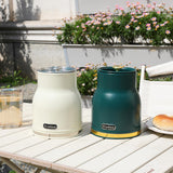 Maxbell Kitchen Canisters Set Countertop Rustic Food Jars for Grain Cookie Pet Treat 3 Small White Jars