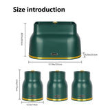 Maxbell Kitchen Canisters Set Countertop Rustic Food Jars for Grain Cookie Pet Treat Green Bread Box Set