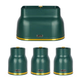 Maxbell Kitchen Canisters Set Countertop Rustic Food Jars for Grain Cookie Pet Treat Green Bread Box Set