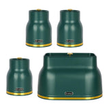 Maxbell Kitchen Canisters Set Countertop Rustic Food Jars for Grain Cookie Pet Treat Green Bread Box Set