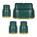 Maxbell Kitchen Canisters Set Countertop Rustic Food Jars for Grain Cookie Pet Treat Green Bread Box Set