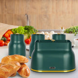 Maxbell Kitchen Canisters Set Countertop Rustic Food Jars for Grain Cookie Pet Treat Green Bread Box Set