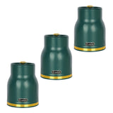 Maxbell Kitchen Canisters Set Countertop Rustic Food Jars for Grain Cookie Pet Treat 3 Small Green Jars