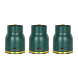 Maxbell Kitchen Canisters Set Countertop Rustic Food Jars for Grain Cookie Pet Treat 3 Small Green Jars