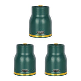 Maxbell Kitchen Canisters Set Countertop Rustic Food Jars for Grain Cookie Pet Treat 3 Small Green Jars