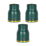 Maxbell Kitchen Canisters Set Countertop Rustic Food Jars for Grain Cookie Pet Treat 3 Small Green Jars