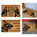 Maxbell Dog Door Mat Entry Rug Gift Entrance Door Mat for Indoor Outdoor Living Room 2 Dogs