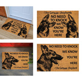Maxbell Dog Door Mat Entry Rug Gift Entrance Door Mat for Indoor Outdoor Living Room 2 Dogs