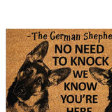 Maxbell Dog Door Mat Entry Rug Gift Entrance Door Mat for Indoor Outdoor Living Room 2 Dogs