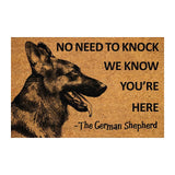 Maxbell Dog Door Mat Entry Rug Gift Entrance Door Mat for Indoor Outdoor Living Room 1 Dog