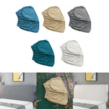 Maxbell Bed Headboard Cover for Bedroom Modern Small Square Jacquard Protective Case Lake Blue